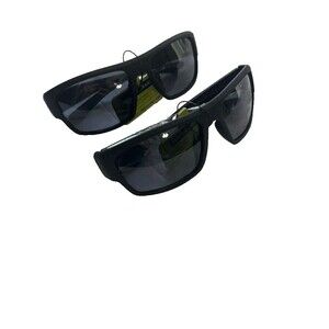 Foster Grant Square Sunglasses Black Fashion Outdoors New 2 Pack Bundle